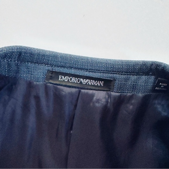 Emporio Armani G Line Deco Blue Suit 100% Virgin Wool - Picture 7 of 16
